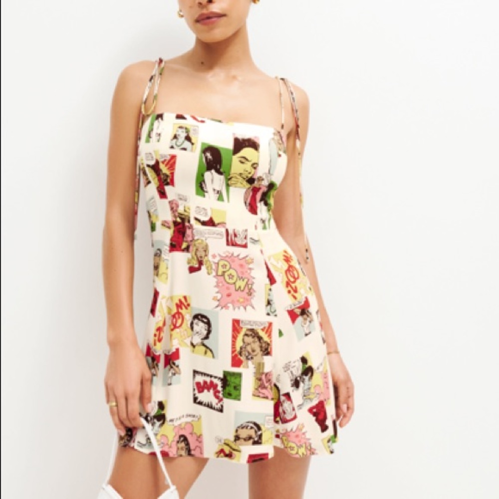 Reformation Pressley comic dress size 4